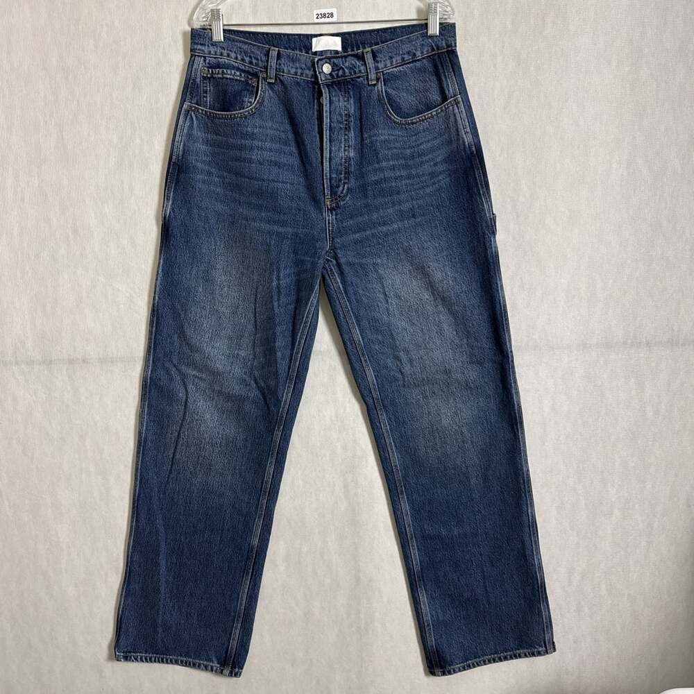 Boyish Jeans Womne's 30 Blue Denim The Ziggy Relaxed Baggy Carpenter Jeans